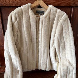 Banana Republic Faux Fur and Suede coat